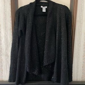 SISTERS mohair black sparkly sweater size small